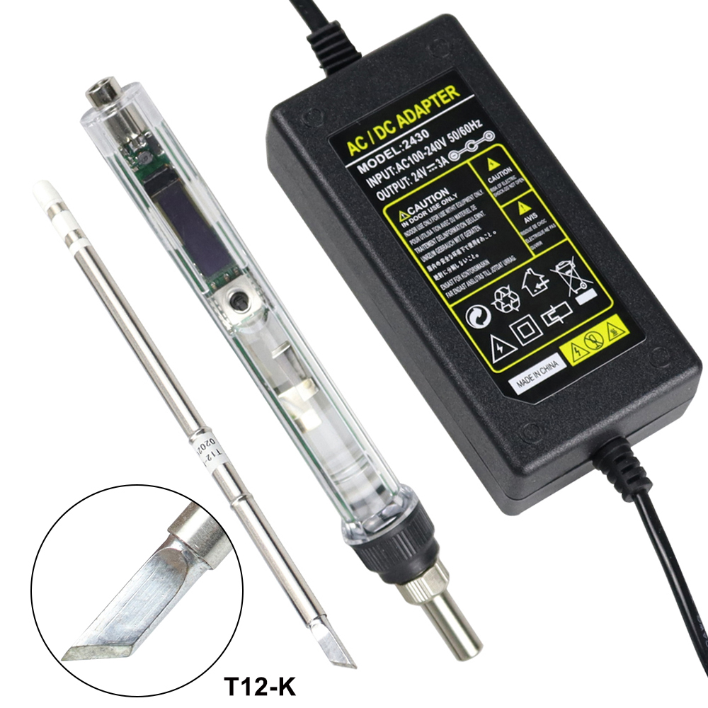 T12 سبيكة لحام كهربائي عدة تيا - مراجعة T12 Soldering Station Oled وسعره