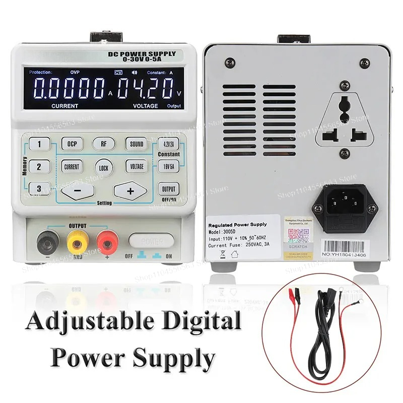 3005D: مزود طاقة رقمي عالي الد - مراجعة High Precision Dc Power Supply 30V 10A وسعره
