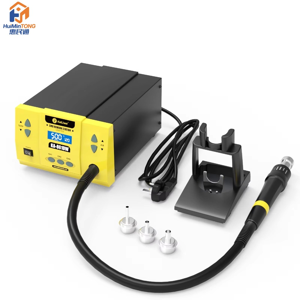كايليوي 861DW 1000 واط مسدس هو - مراجعة Hot Air Rework Station 861Dw وسعره