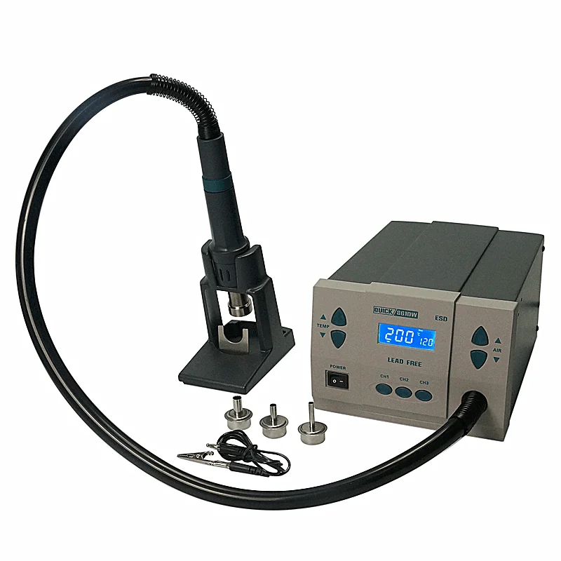 محطة لحام بالهواء الساخن QUICK - مراجعة Hot Air Rework Station 861Dw وسعره