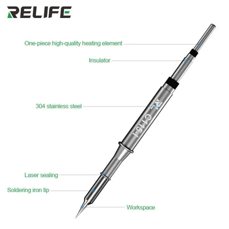 RELIFE C115-K/I/IS مقبض T115 ع - مراجعة C115 Nano Soldering Iron Station وسعره