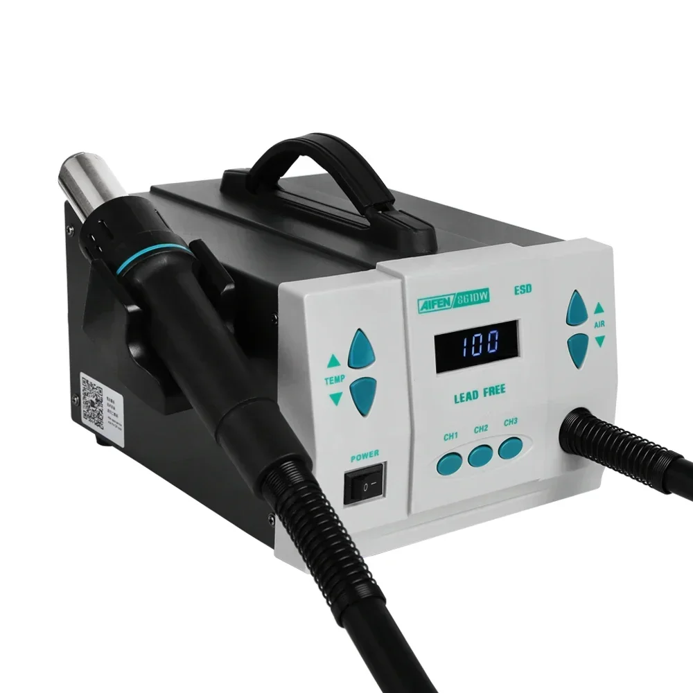 محطة لحام بالهواء الساخن AIFEN - مراجعة Hot Air Rework Station 861Dw وسعره