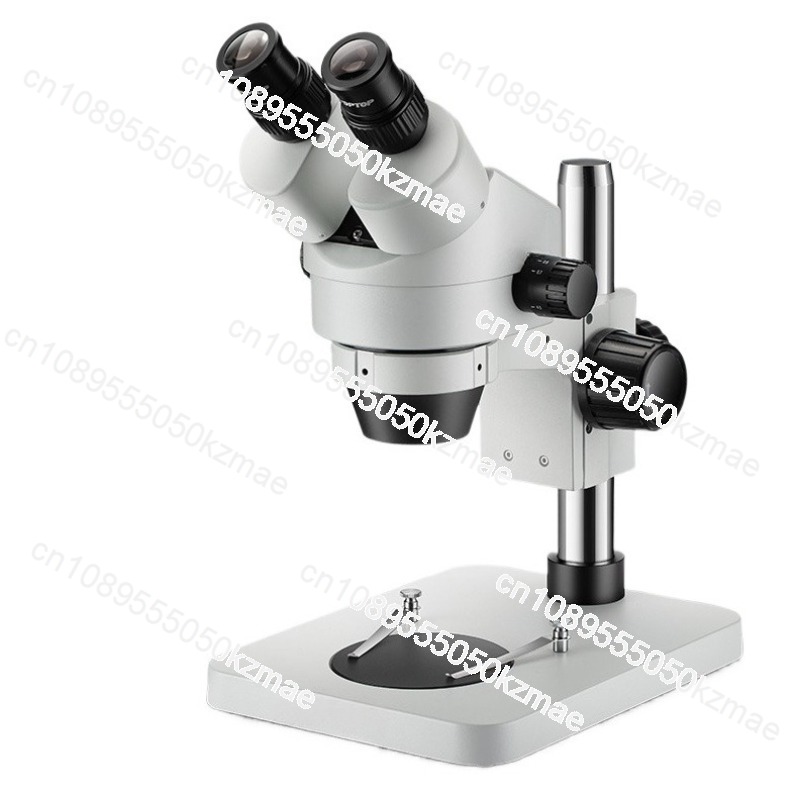 مجهر ستيريو متدرج التكبير من س - مراجعة Trinocular Stereo Microscope 7X-45X وسعره