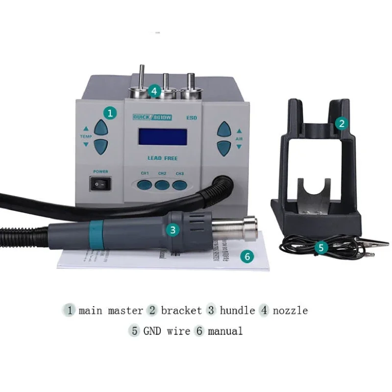 محطة إعادة عمل بالهواء الساخن  - مراجعة Hot Air Rework Station 861Dw وسعره