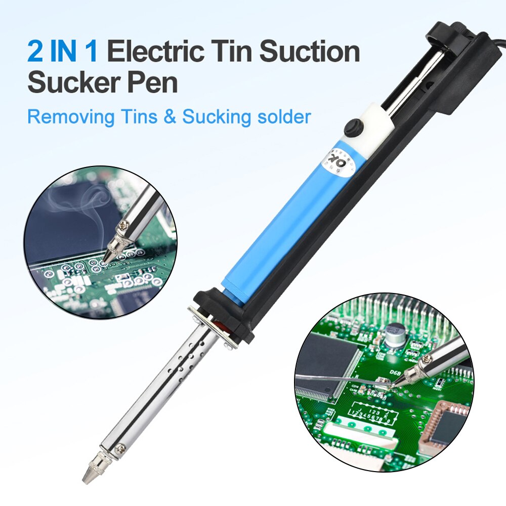 التيار المتناوب 220 فولت الكهر - مراجعة Desoldering Pump Electric Vacuum Station وسعره
