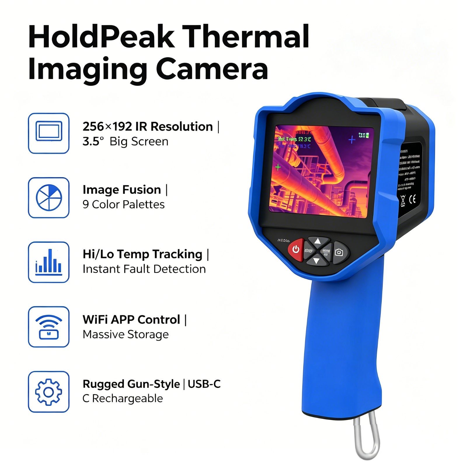 كاميرا التصوير الحراري HoldPea - مراجعة Thermal Imaging Camera Pcb Repair وسعره